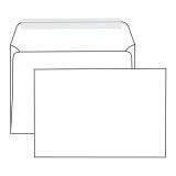 Конверты С5, комплект 1000 шт., отрывная полоса STRIP, белые, 162х229 мм