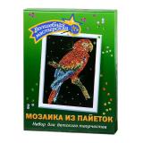 Мозаика из пайеток Попугай Какаду